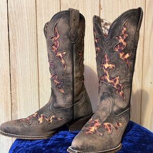 Laredo leopard cowgirl Boots